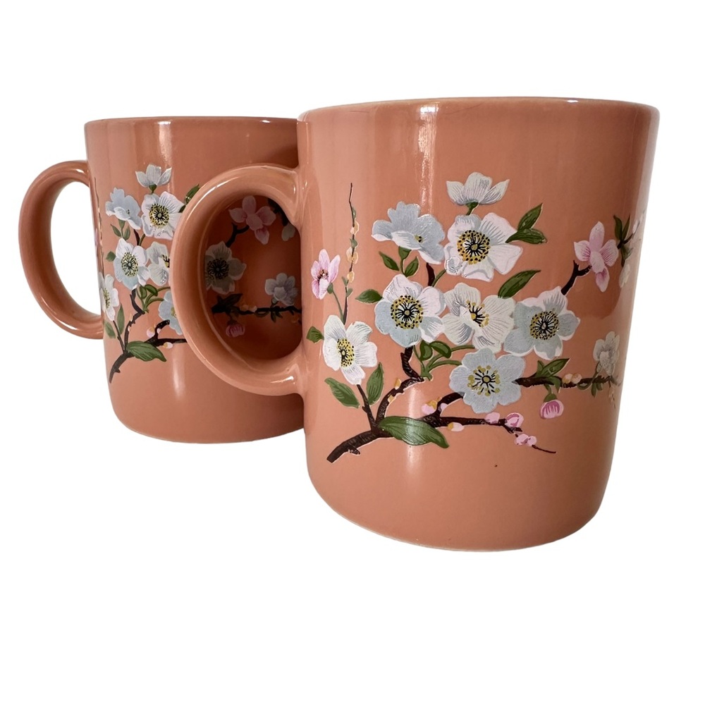 Lauffer Floral Apple Blossom Mugs